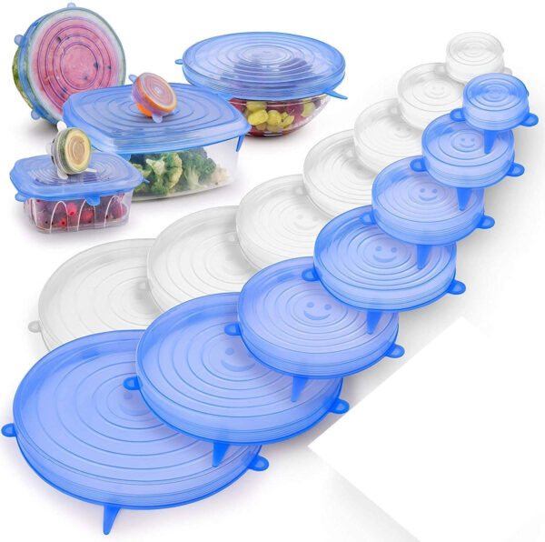 6Pcs Universal Food Silicone Cover