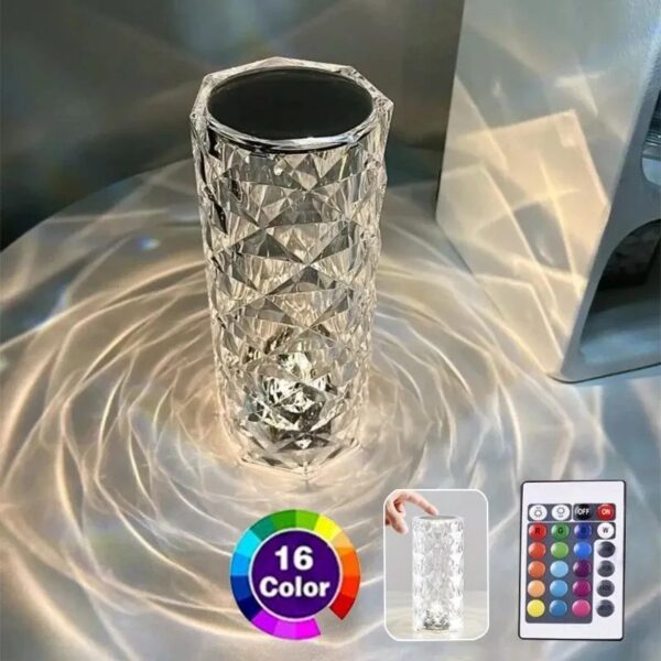 16 Color Daimond Crystal Lamp With Remote LED - Image 5