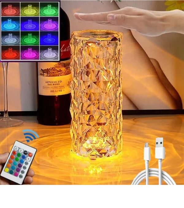 16 Color Daimond Crystal Lamp With Remote LED - Image 3