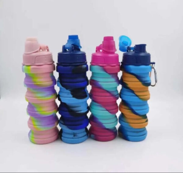 Creative Silicone Folding Water Bottle (500ml)