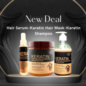 Pack Of 3 Iteams Keratin Hair Mask| Karatin Shampoo| Karatin Hair Serum