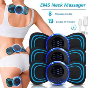 LCD Display EMS Neck Massager