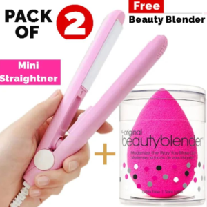 Mini Hair Straightener With Free Gift